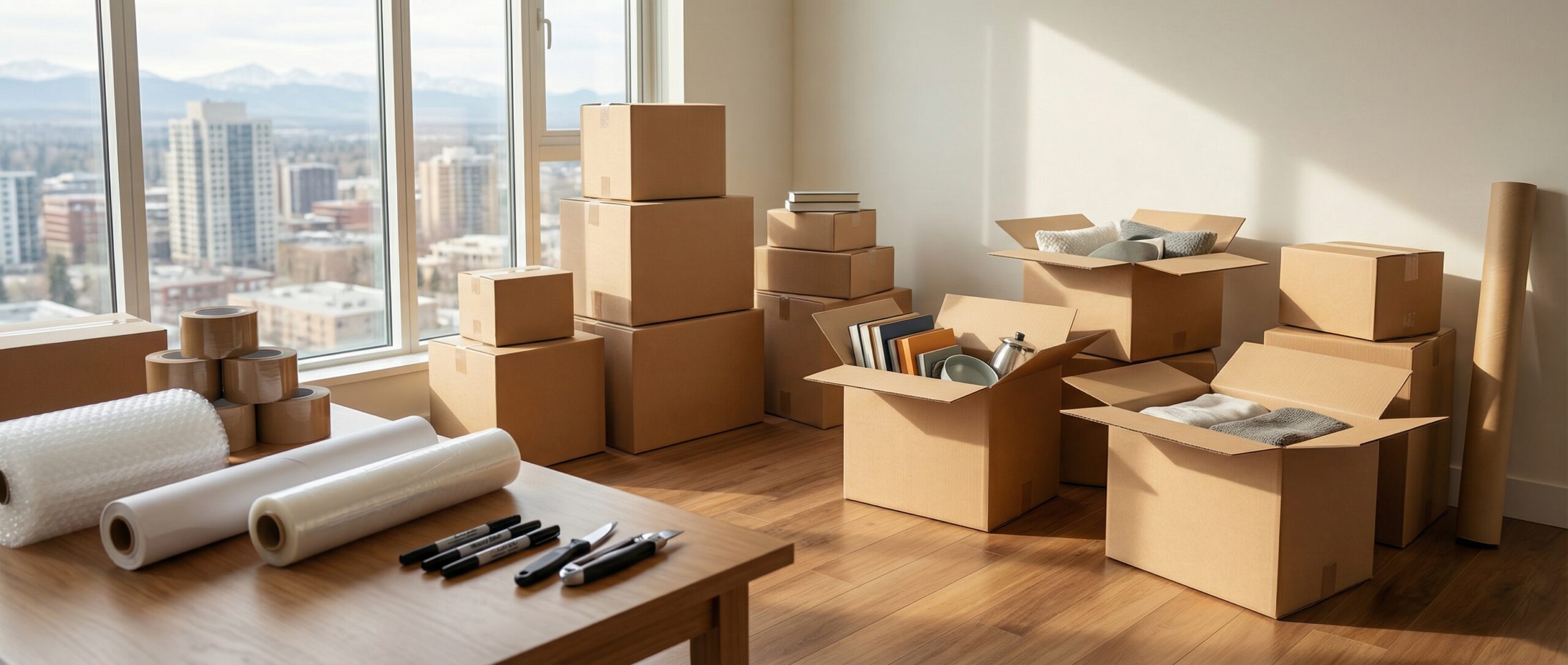 Moving Boxes and Supplies